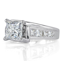 2.01ct Princess Cut Diamond Engagement Ring