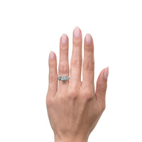 2.01ct Princess Cut Diamond Engagement Ring