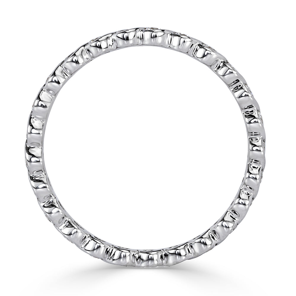 0.50ct Round Brilliant Cut Diamond Twisted Eternity Band in Platinum