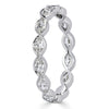 1.05ct Marquise Cut Diamond Bezel Set Eternity Band in Platinum