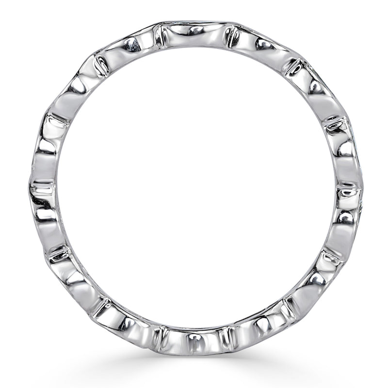 1.05ct Marquise Cut Diamond Bezel Set Eternity Band in Platinum