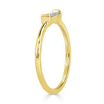 0.25ct Baguette Cut Diamond Ring in 14k Yellow Gold