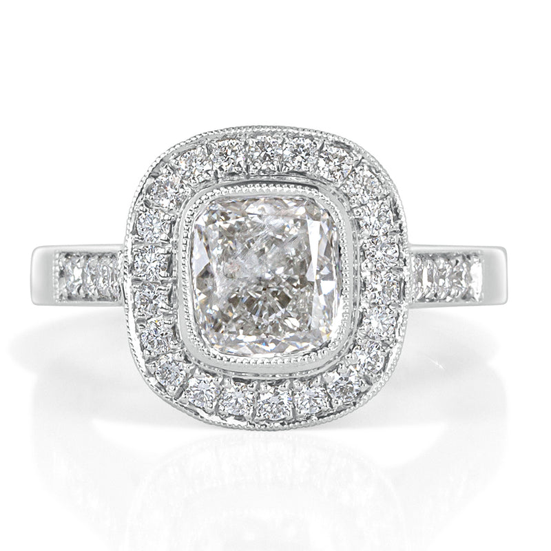 1.85ct Cushion Cut Diamond Engagement Ring