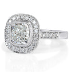 1.85ct Cushion Cut Diamond Engagement Ring