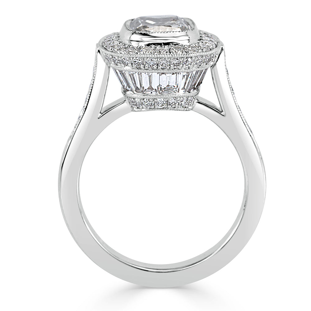 1.85ct Cushion Cut Diamond Engagement Ring