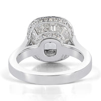 1.85ct Cushion Cut Diamond Engagement Ring