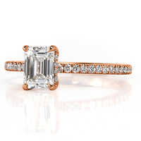 1.40ct Emerald Cut Diamond Engagement Ring