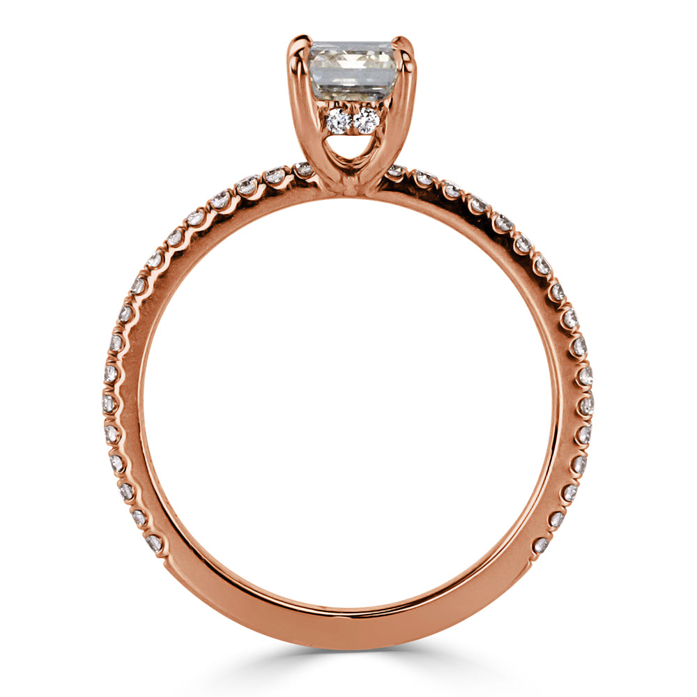 1.40ct Emerald Cut Diamond Engagement Ring