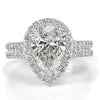 3.06ct Pear Shaped Diamond Engagement Ring