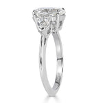 2.56ct Oval Cut Diamond Three-Stone Engagement Ring