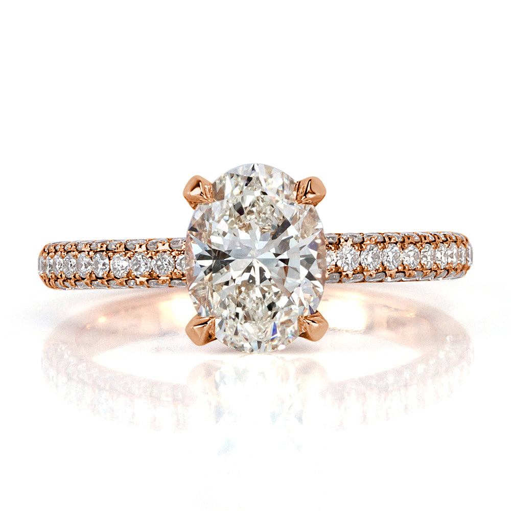 1.95ct Oval Cut Diamond Engagement Ring