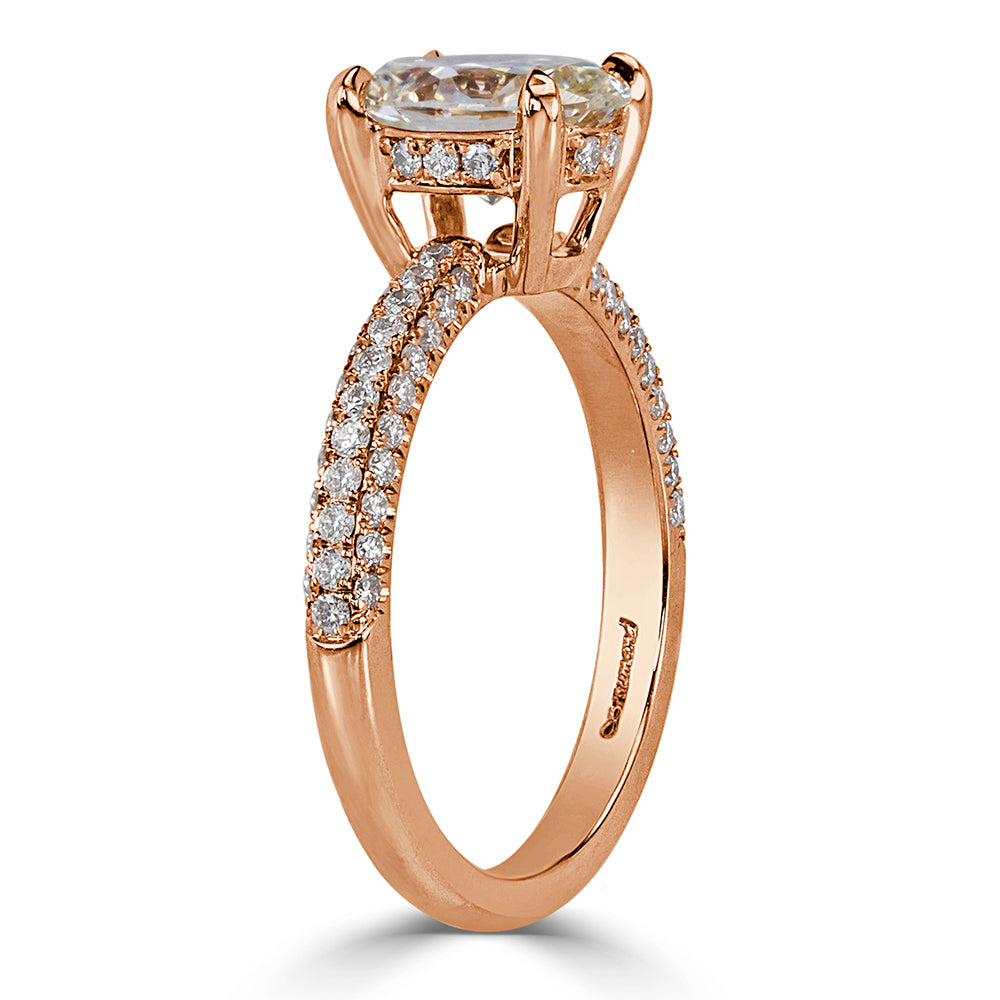 1.95ct Oval Cut Diamond Engagement Ring