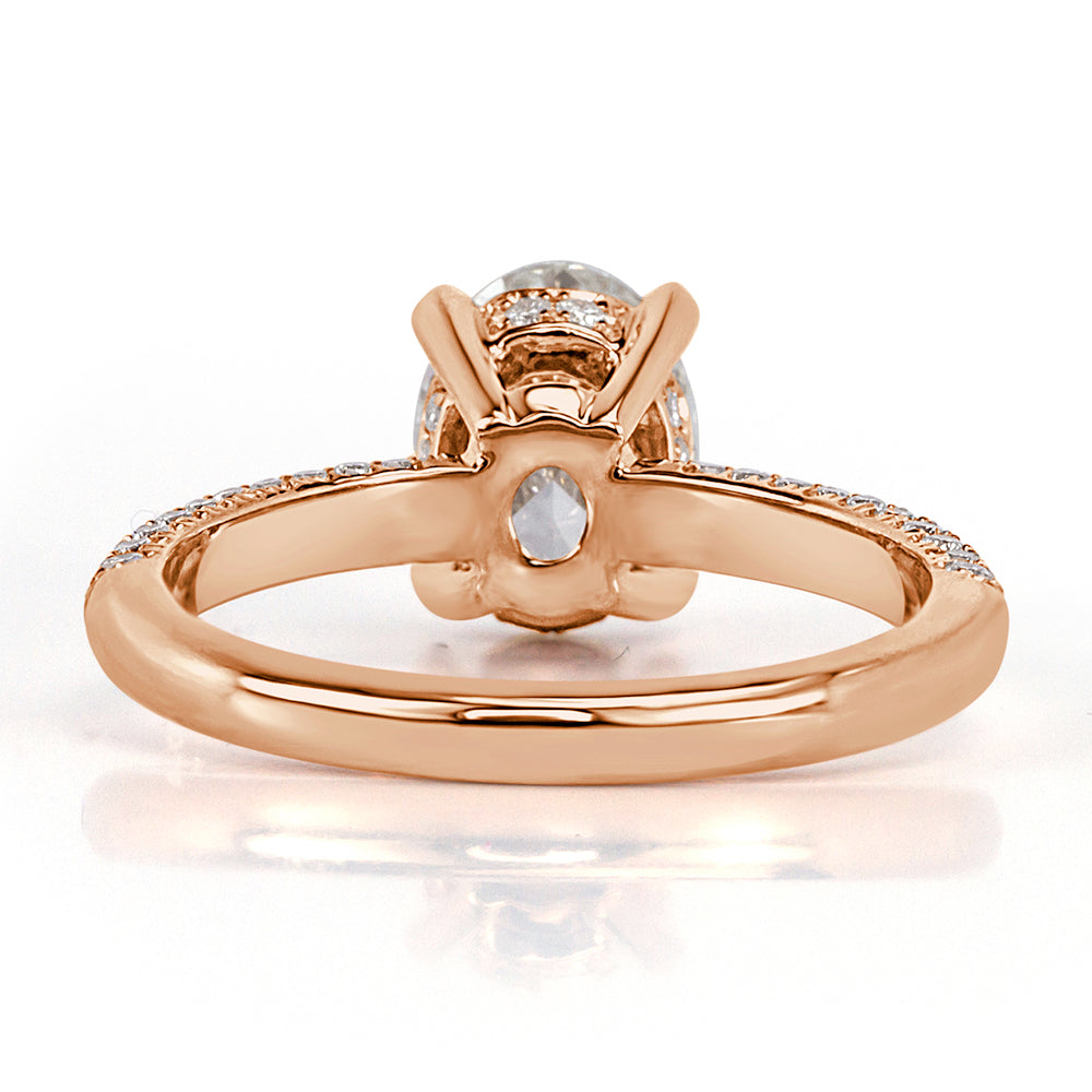 1.95ct Oval Cut Diamond Engagement Ring