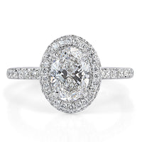 1.95ct Oval Cut Diamond Engagement Ring