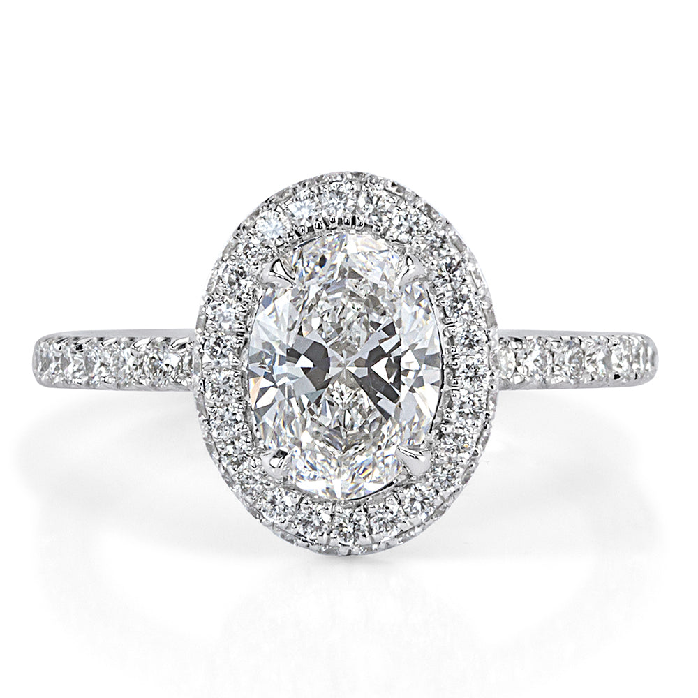 1.95ct Oval Cut Diamond Engagement Ring