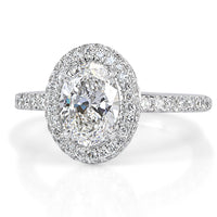 1.95ct Oval Cut Diamond Engagement Ring