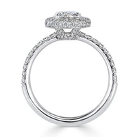 1.95ct Oval Cut Diamond Engagement Ring