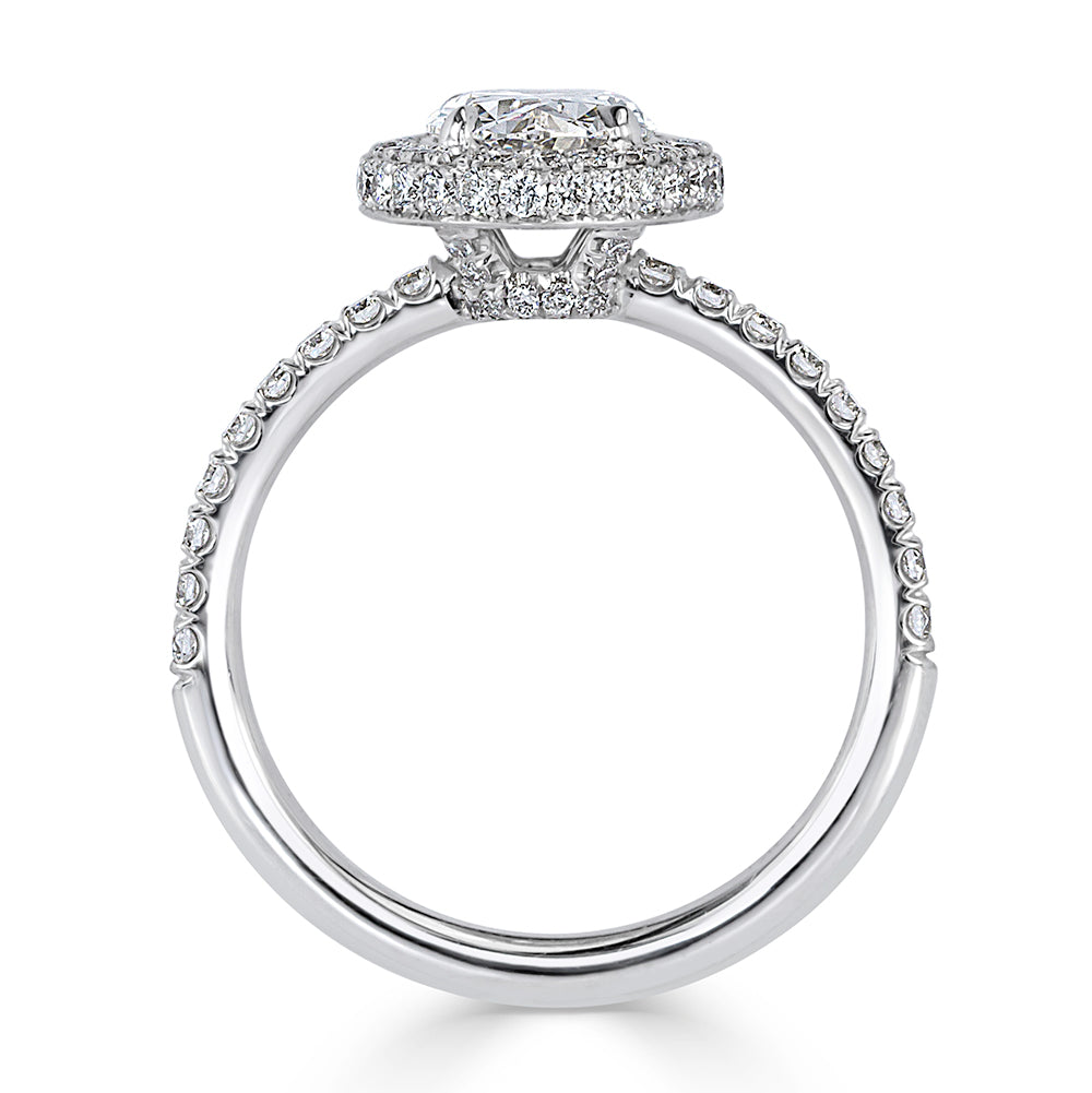 1.95ct Oval Cut Diamond Engagement Ring