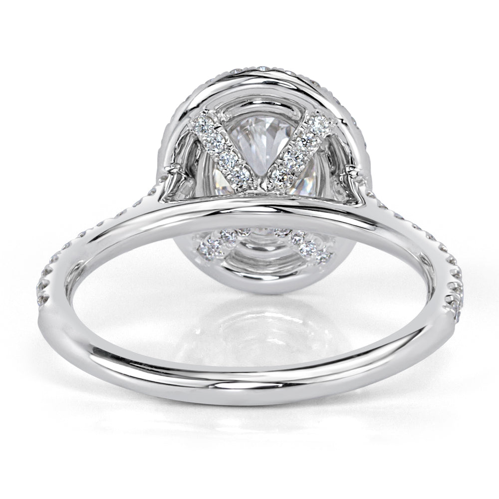 1.55ct Oval Cut Diamond Engagement Ring