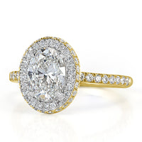 2.16 Oval Cut Diamond Engagement Ring