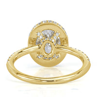 2.16 Oval Cut Diamond Engagement Ring
