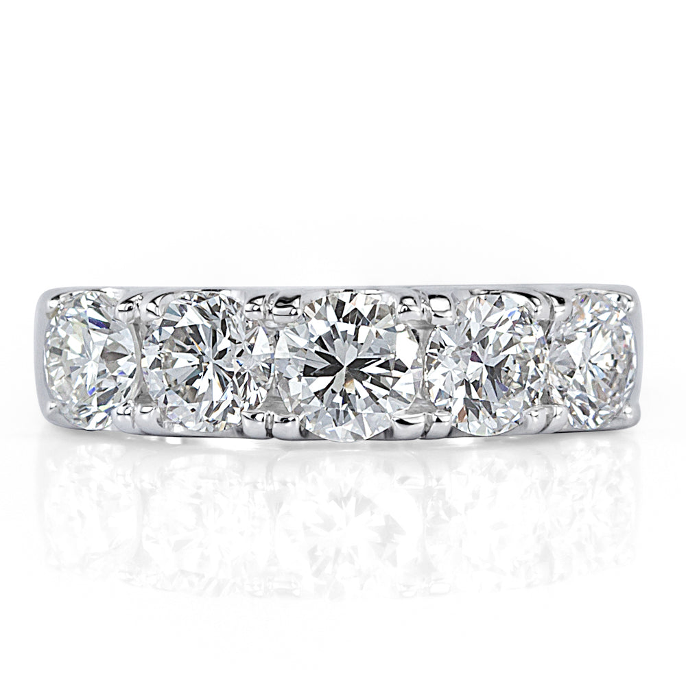 1.90ct Round Brilliant Cut Five-Stone Diamond Ring in 14k White Gold