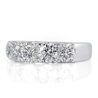 1.90ct Round Brilliant Cut Five-Stone Diamond Ring in 14k White Gold