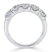 1.90ct Round Brilliant Cut Five-Stone Diamond Ring in 14k White Gold