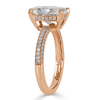3.48ct Oval Cut Diamond Engagement Ring