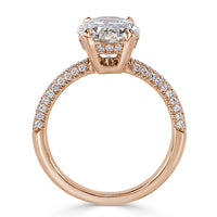 3.48ct Oval Cut Diamond Engagement Ring