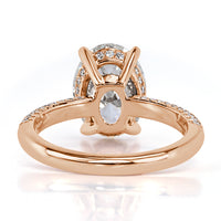 3.48ct Oval Cut Diamond Engagement Ring