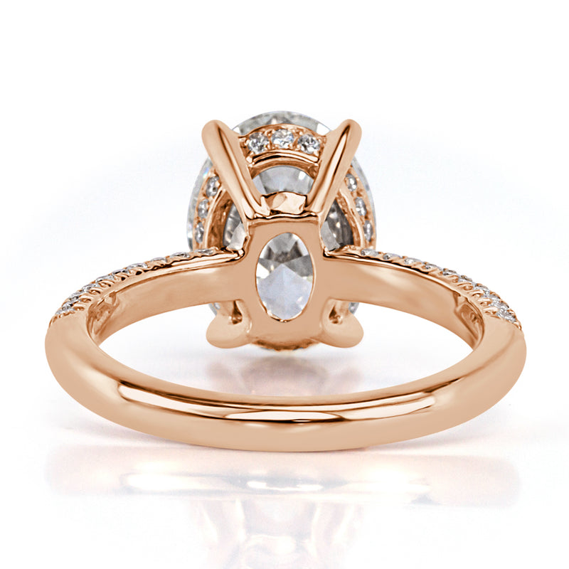 3.48ct Oval Cut Diamond Engagement Ring