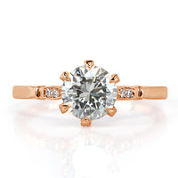 1.24ct Round Brilliant Cut Diamond Engagement Ring