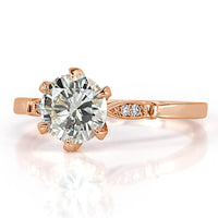 1.24ct Round Brilliant Cut Diamond Engagement Ring