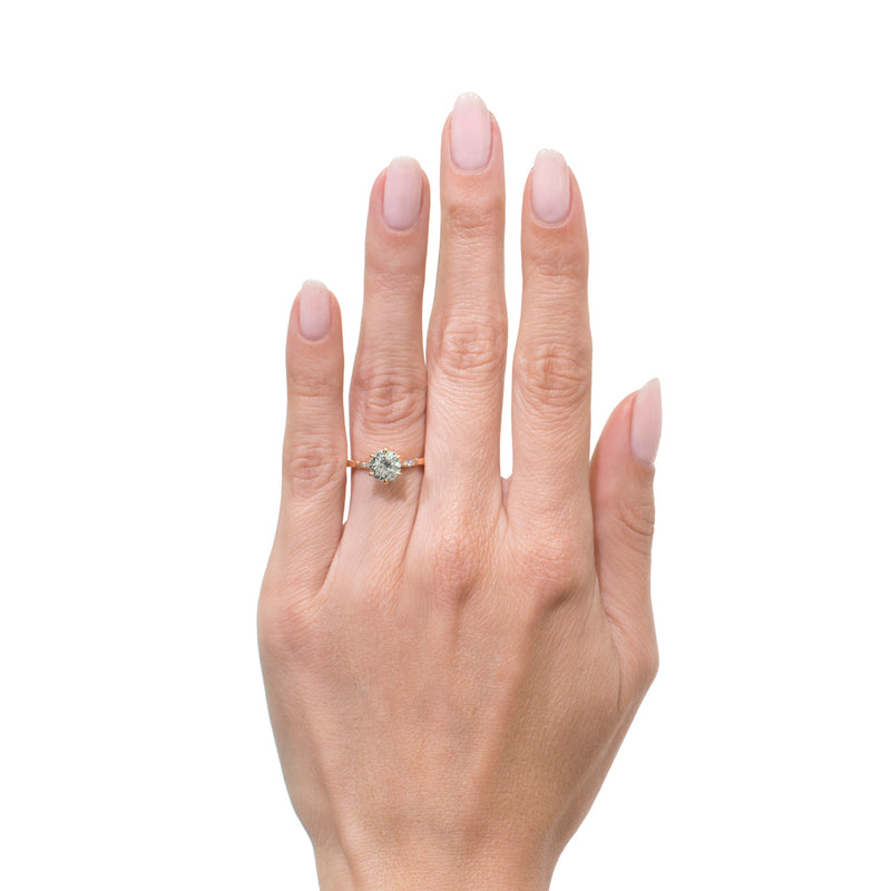 1.24ct Round Brilliant Cut Diamond Engagement Ring