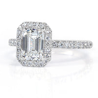2.10ct Emerald Cut Diamond Engagement Ring