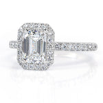 2.10ct Emerald Cut Diamond Engagement Ring