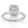 2.10ct Emerald Cut Diamond Engagement Ring