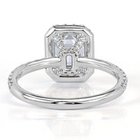 2.10ct Emerald Cut Diamond Engagement Ring