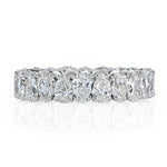 3.60ct Pear Shaped Diamond Eternity Band in 18k White Gold
