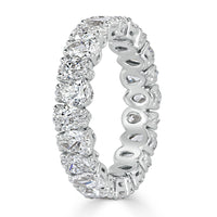 3.60ct Pear Shaped Diamond Eternity Band in 18k White Gold