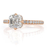 2.05ct Asscher Cut Diamond Engagement Ring
