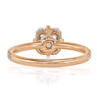 2.05ct Asscher Cut Diamond Engagement Ring