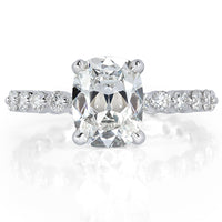 3.30ct Old Mine Cut Diamond Engagement Ring