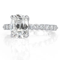 3.30ct Old Mine Cut Diamond Engagement Ring