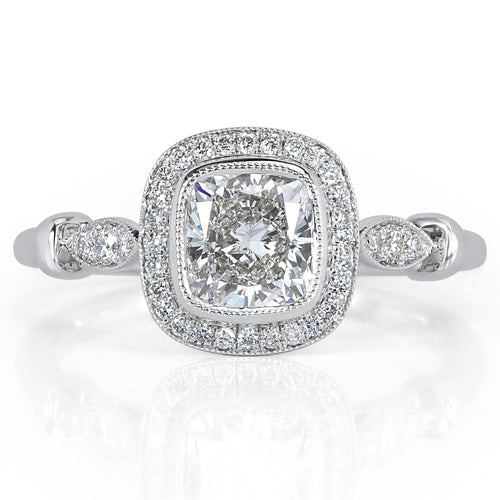 1.17ct Cushion Cut Diamond Engagement Ring