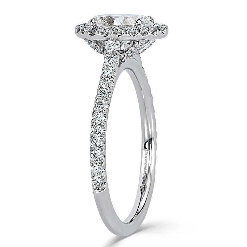 1.45ct Oval Cut Diamond Engagement Ring