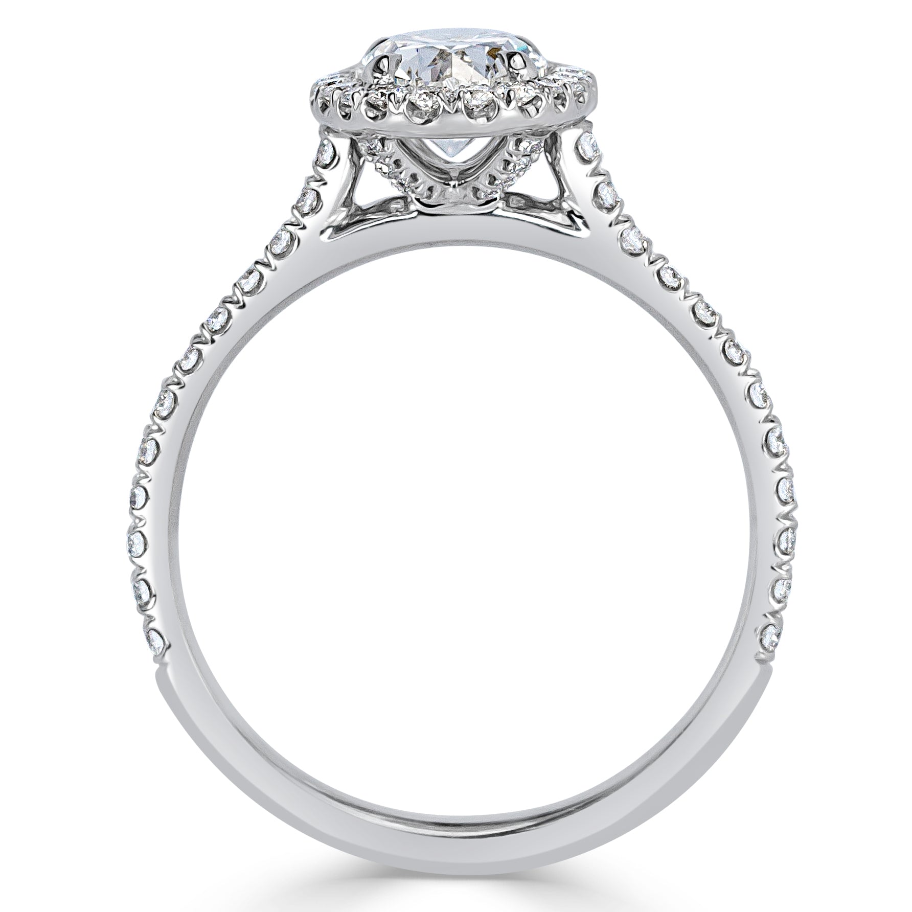 1.45ct Oval Cut Diamond Engagement Ring