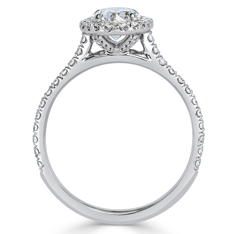 1.45ct Oval Cut Diamond Engagement Ring