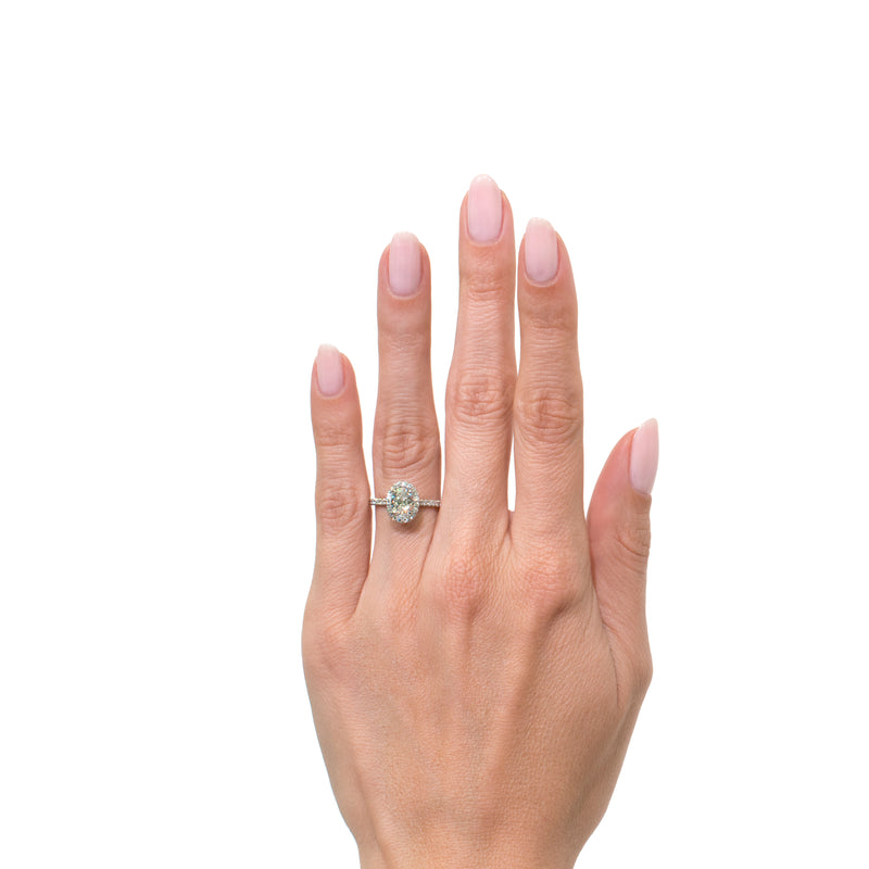 1.45ct Oval Cut Diamond Engagement Ring